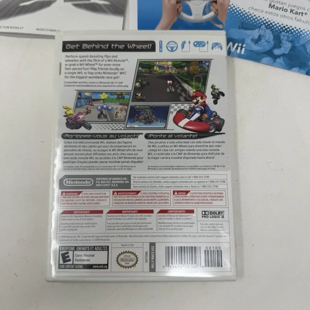 Mario Kart Wii Game CIB Nintendo Wii 2008 Complete in Box with Manual TESTED